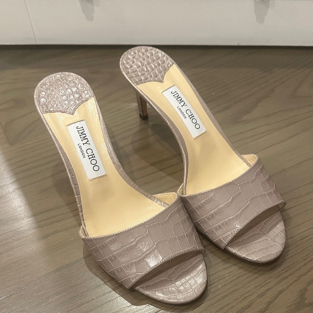 Jimmy Choo Croc-Patterned Heels